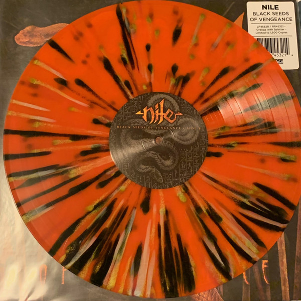 NILE – BLACK SEEDS OF VENGEANCE ltd orange with splatter vinyl Lp
