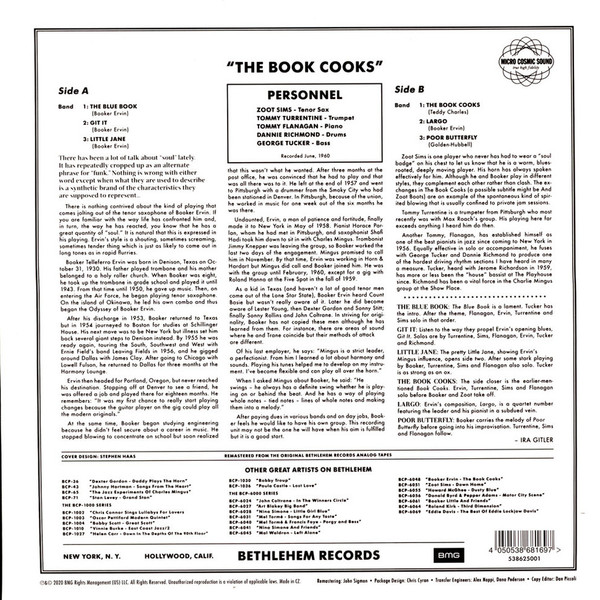 ERVIN BOOKER- BOOK COOKS LP