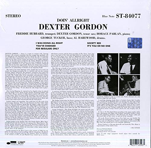 GORDON DEXTER –  DOIN ALL RIGHT LP