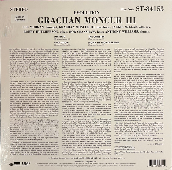 MONCUR GRACHAN III – EVOLUTION LP