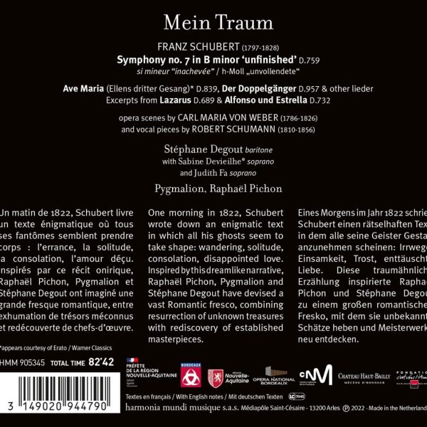 SCHUBERT FRANZ – MEIN TRAUM…CD