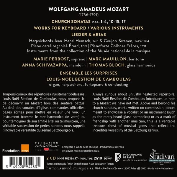 MOZART/BESTION DE CMBOULAS – UNEXPECTED MOZART CD2