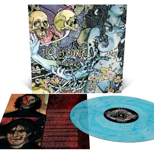 PIG DESTROYER – PHANTOM LIMB clear with blue smoke vinyl LP