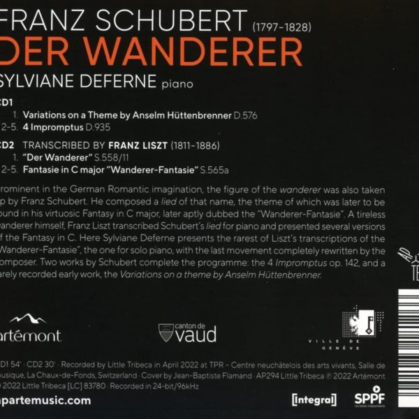 SCHUBERT FRANZ  – DER WANDERER CD