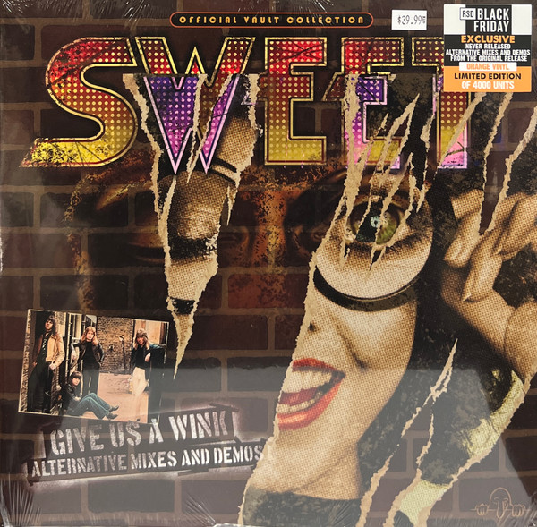 SWEET – GIVE US A WINK ALT MIXES & DEMOS orange vinyl LP2