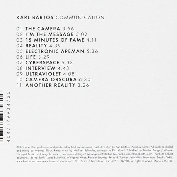 BARTOS KARL – COMMUNICATION CD