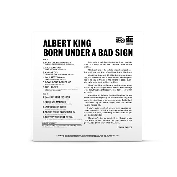 KING ALBERT – BORN UNDER A BAD SIGN LP