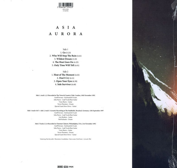 ASIA – AURURA BEST OF LIVE LP