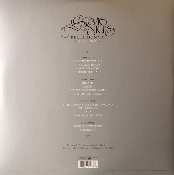 NICKS STEVIE – BELLA DONNA LIVE 1981 RSD 2023 LP2