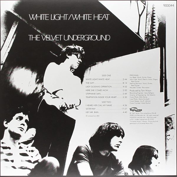 VELVET UNDERGROUND – WHITE LIGHT/WHITE HEAT LP