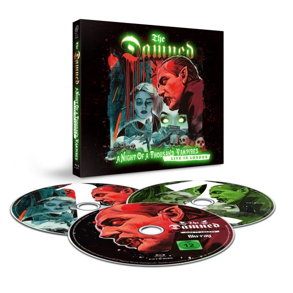 DAMNED – NIGHT OF THOUSAND VAMPIRES  (Ltd. Glow in the dark 2CD+Blu-ray Digipak)