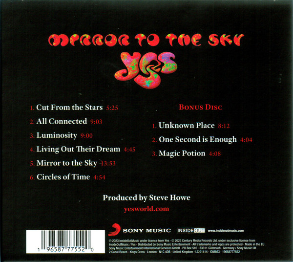 YES – MIROR TO THE SKY CD2
