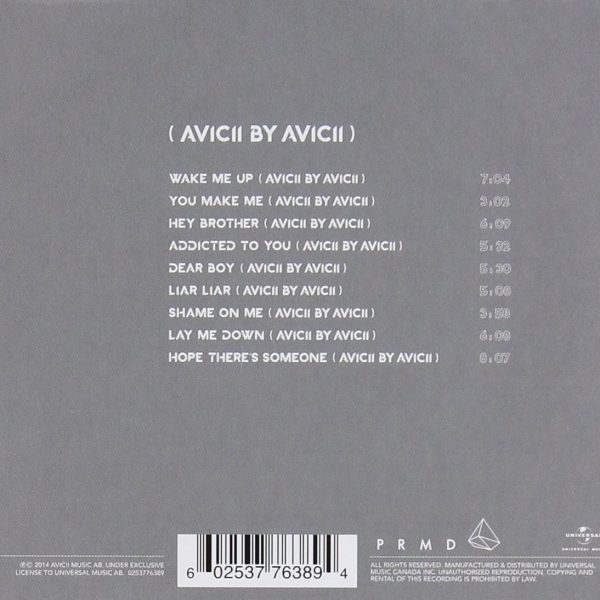 AVICII – TRUE AVICII BY AVICII