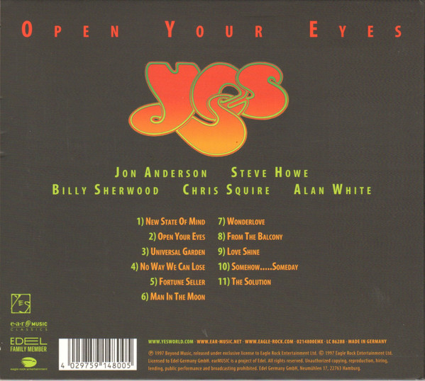YES – OPEN YOUR EYES CD