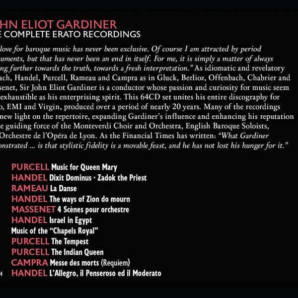 GARDINER JOHN ELIOT – The complete Recordings on Erato (64CD)