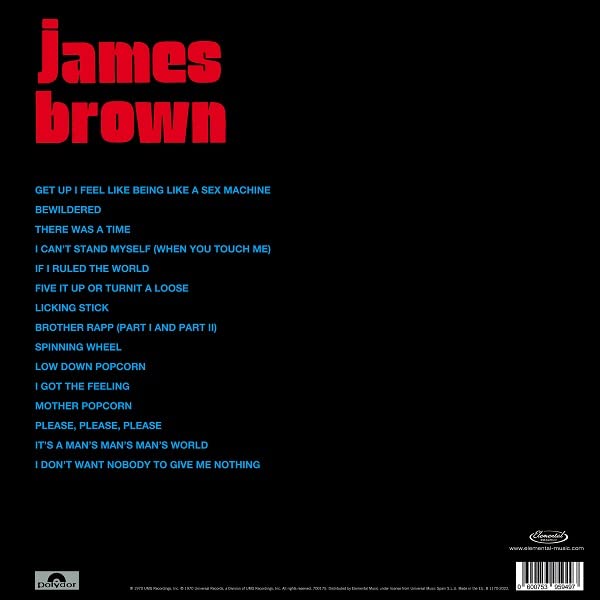 BROWN JAMES – SEX MACHINE LIVE AT HOME IN AUGUST, GEORGIA ltd vinyl LP2