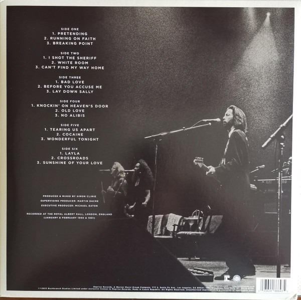 CLAPTON ERIC – 24 NIGHTS : ROCK ROYAL ALBERT HALL 1990 – 91. CONCERTS LP3