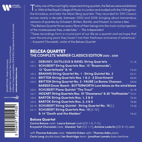 BELCEA QUARTET – COMPLETE WARNER CLASSICS EDITION 2000-2009 CD11