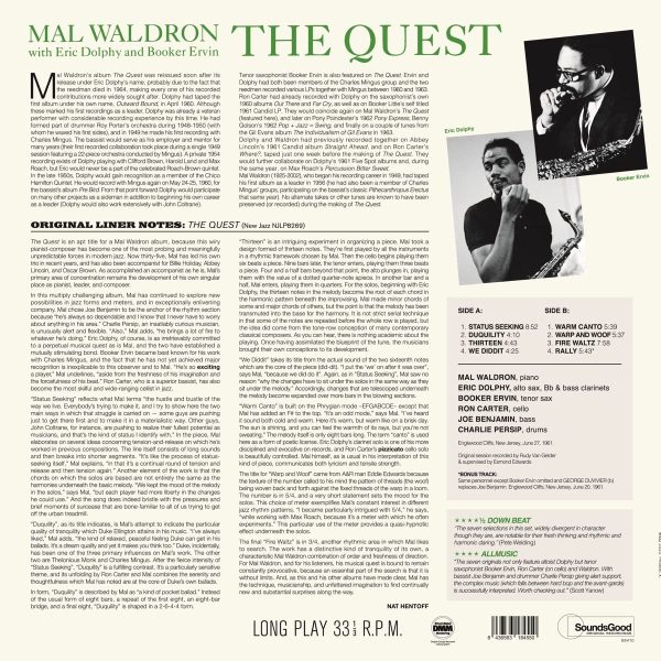 WALDRON MAL – QUEST LP