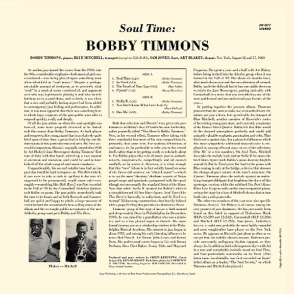 TIMMONS BOBBY – SOUL TIME LP