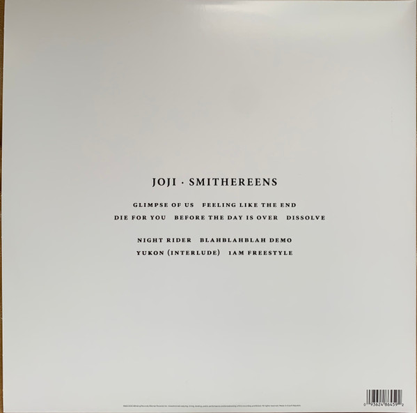 JOJI – SMITHEREENS ltd clear vinyl LP