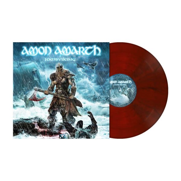 AMON AMARTH – JOMSVIKING ruby red marbeled vinyl LP