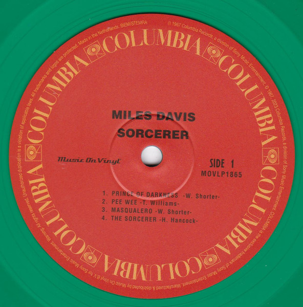 DAVIS MILES – SORCERER green vinyl LP