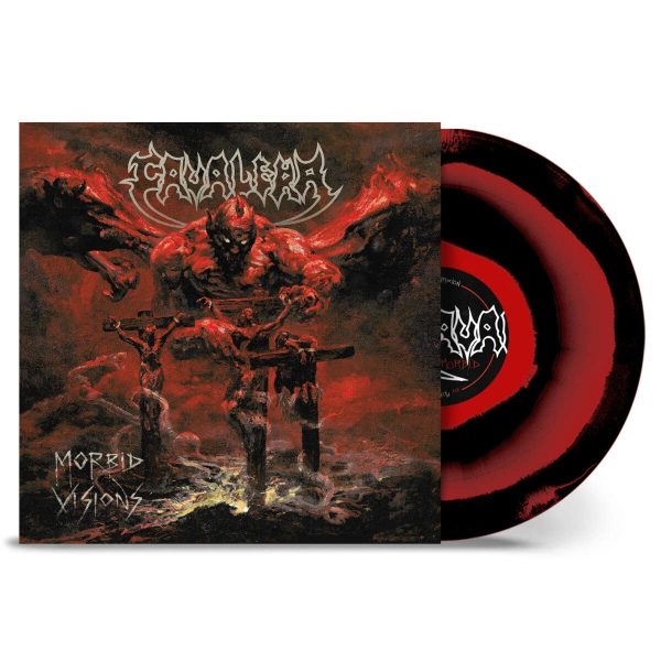 CAVALERA -MORBID VISIONS red/black corona vinyl LP