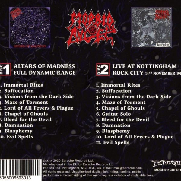 MORBID ANGEL – ALTAR OF MADNESS-ULTIMATE EDITION CD2