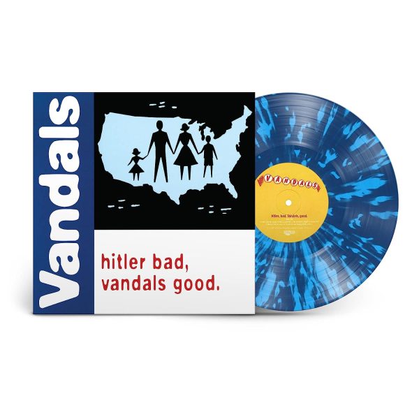 VANDALS – HITLER BAD VANDALS GOOD blue white splatted vinyl LP