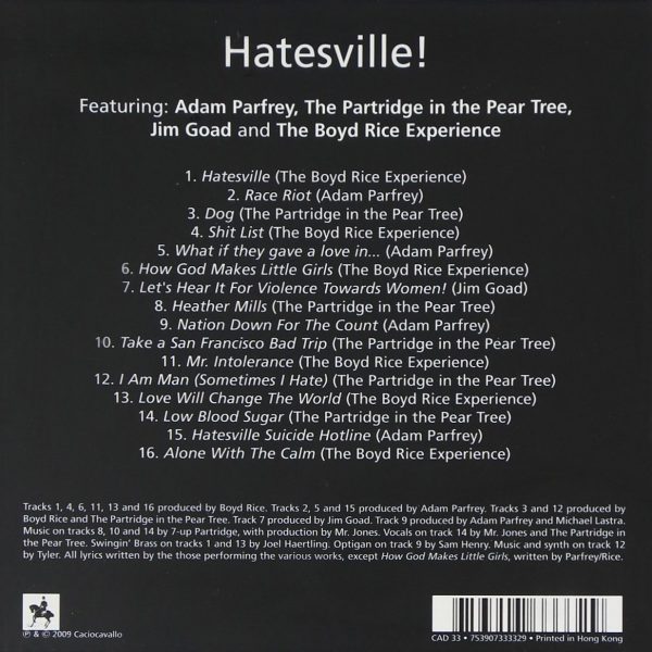 RICE BOYD EXPERIENCE – HATESVILLE CD