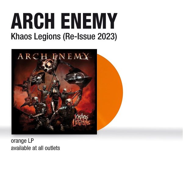 ARCH ENEMY – KHAOS LEGIONS ltd orange vinyl LP