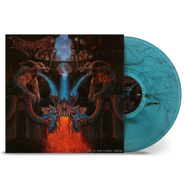 DISMEMBER – LIKE AN EVER FLOWING STREAM cyan/black splatter vinyl LP