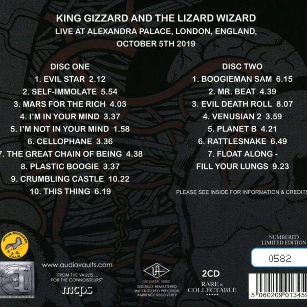 KING GIZZARD AND THE LIZARD WIZARD – LIVE IN LONDON 2019 CD2