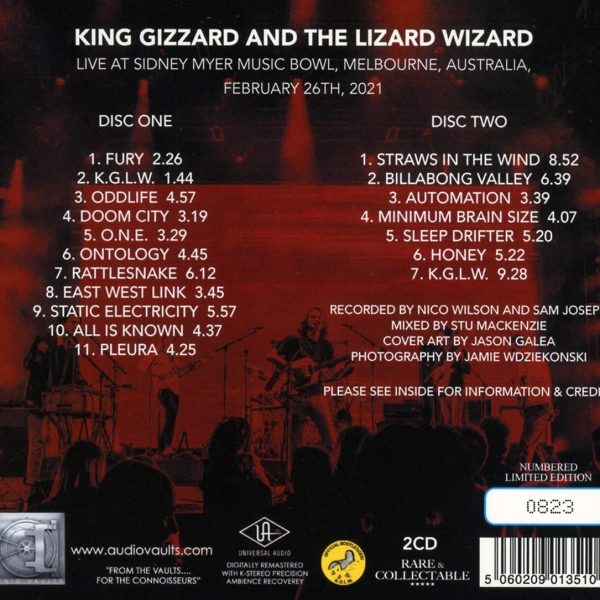 KING GIZZARD AND THE LIZARD WIZARD – LIVE IN MELBOURNE 2021 CD