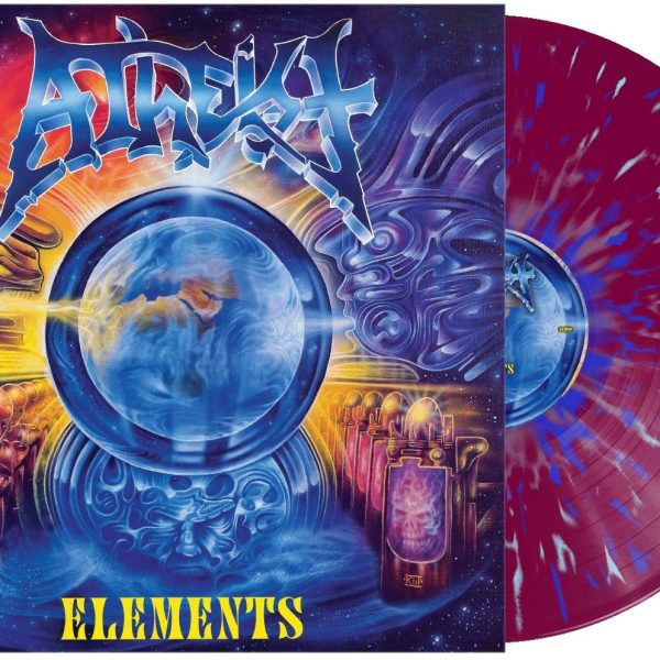 ATHEIST – ELEMENTS purple with blue splatter vinyl LP