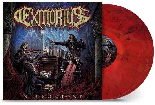 EXMORTUS – NECROPHONY red/black marbled vinyl LP2