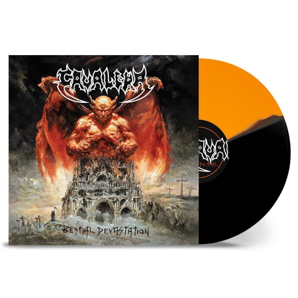 CAVALERA – BESTIAL DEVASTATION orange/black vinyl LP