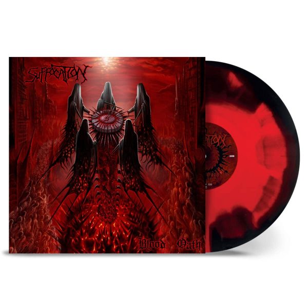 SUFFOCATION – BLOOD OATH red/black corona vinyl LP