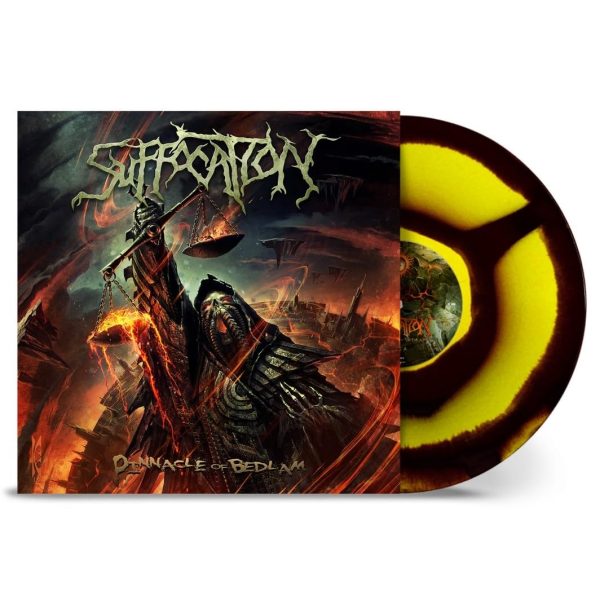 SUFFOCATION – PINNACLE OF BEDLAM yellow/black corona vinyl LP