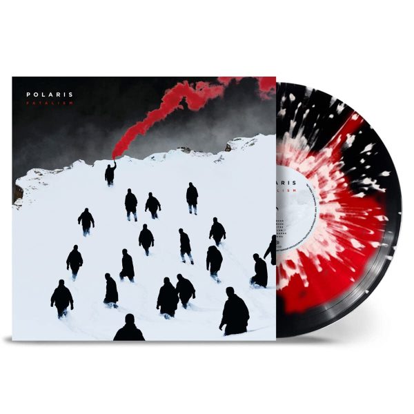 POLARIS – FATALISM ltd  black red inkspot + white splatter vinyl LP