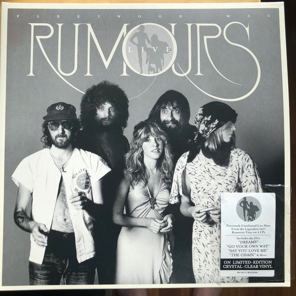 FLEETWOOD MAC – RUMOURS LIVE 1977 ltd crystal clear vinyl LP2