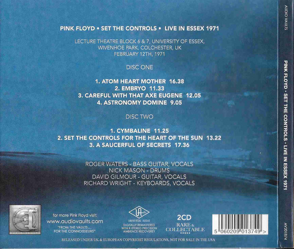 PINK FLOYD – SET THE CONTROLS LIVE IN  ESSEX 1971 CD2