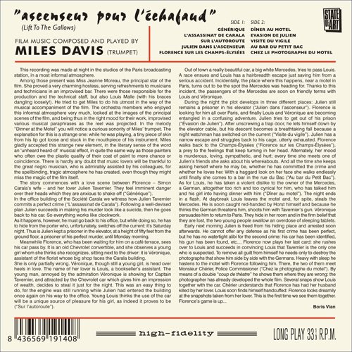 DAVIS MILES – ASCENSEUR POUR L’ECHAFAUD CD