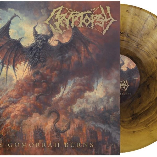 CRYPTOPSY – AS GOMORAHBURNS gold/black galaxy vinyl LP