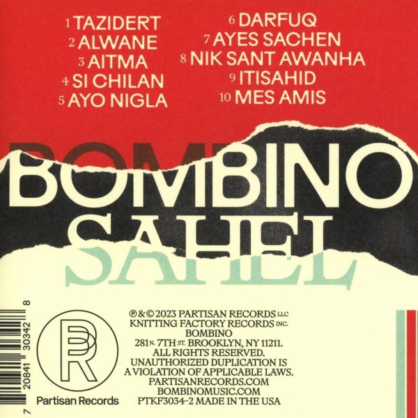 BOMBINO – SAHEL   CD