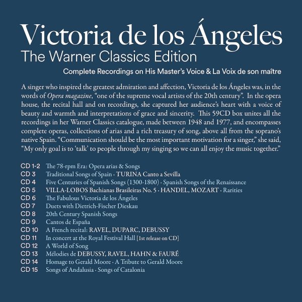 DE LOS ANGELES VICTORIA – WARNER CLASSIC EDITION CD59