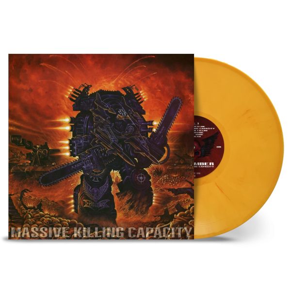 DISMEMBER – MASSIVE KILLING CAPACITY yellow/orange merbled vinyl LP