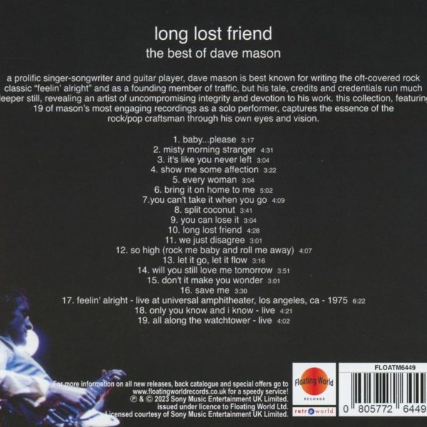 MASON DAVE – LONG LOST FRIEND: BEST OF CD