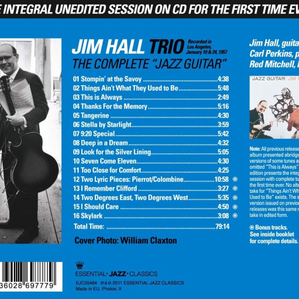 HALL JIM – COMPLETE ‘JAZZ GUITAR’ CD